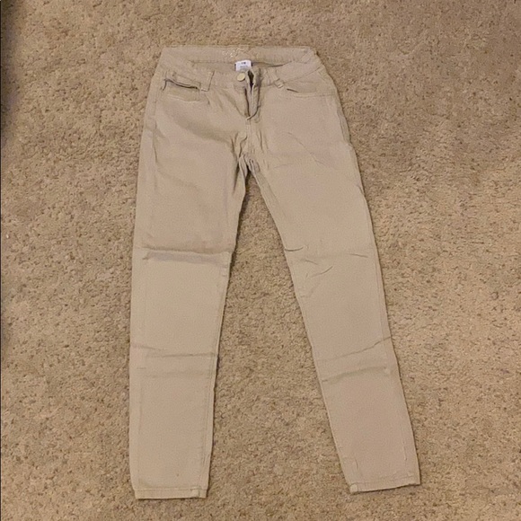 grey skinny uniform pants